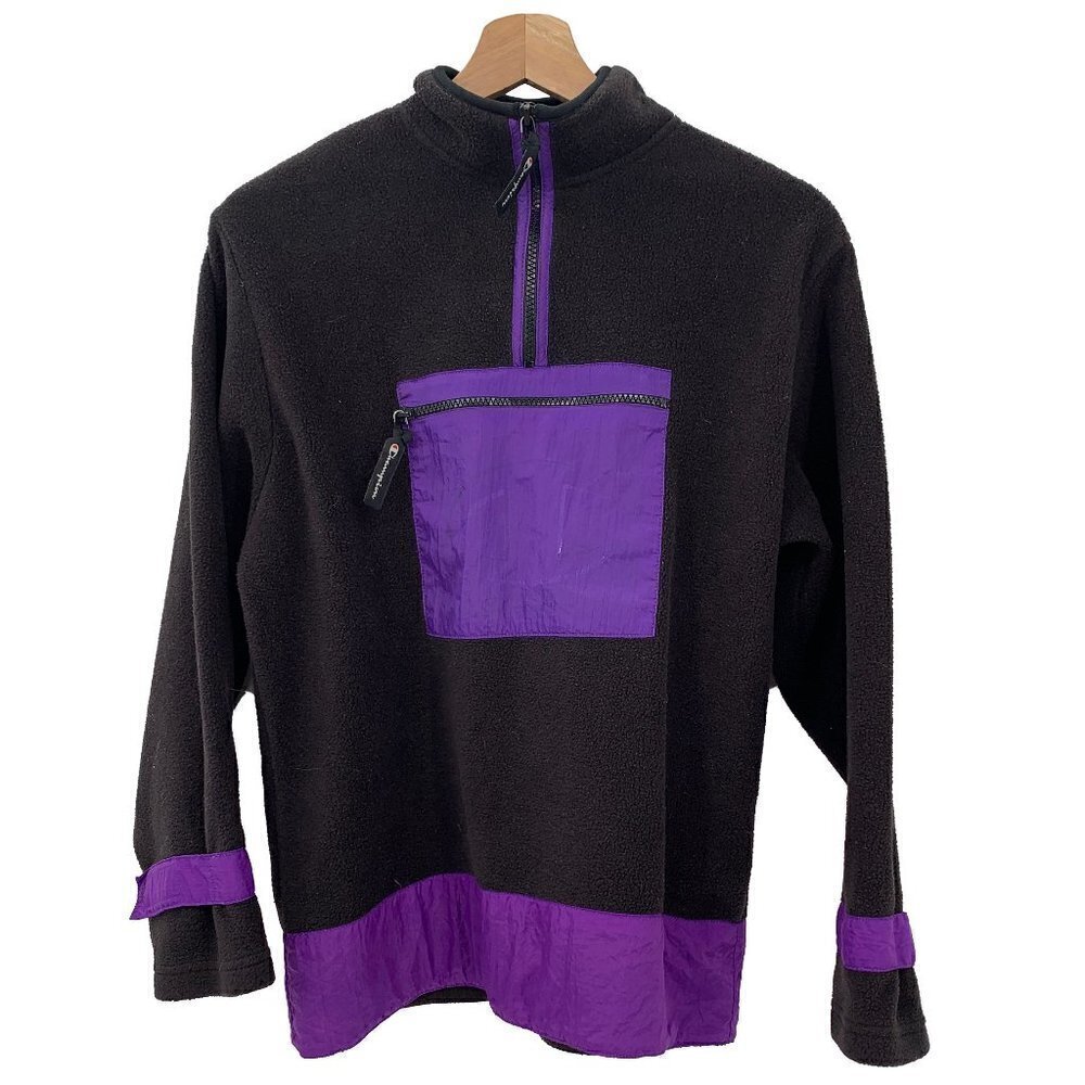 Champion Vintage Half Zip Pullover Jacket XL